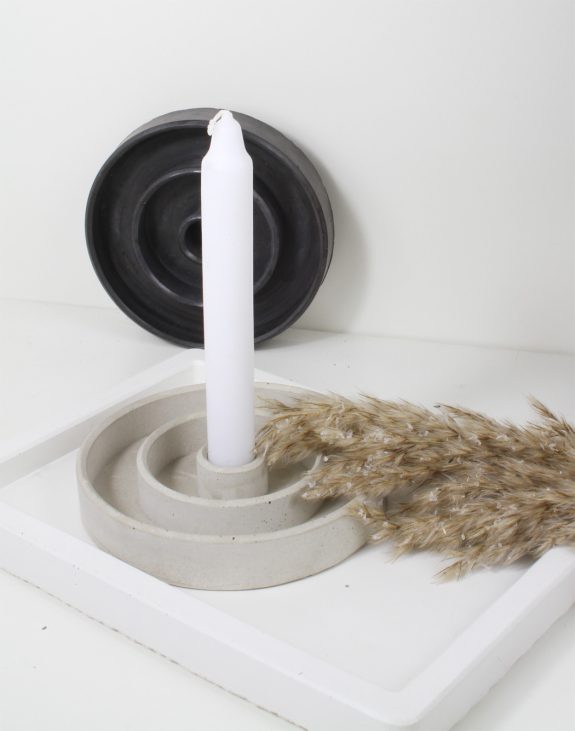 Kerzenständer  Kerzenhalter aus Beton,Deko,  Wohnzimmer Schlafzimmer, Halterung für Kerzen Wohnaccessoires Home Design, Durchmesser 14 cm